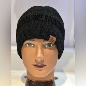 Go and Go Original Black Men Hat, Winter Faux Fur Lining Inside